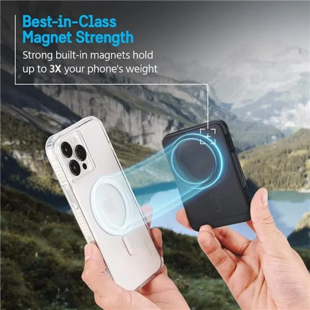 Magnetic Wallet & Card Holder for iPhone 14 Pro Max/ 14/13 Pro/ 14/13/12 Pro Max
